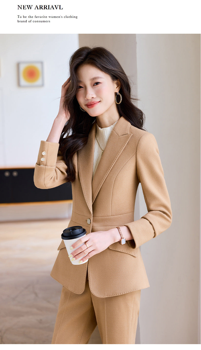 Cross-Border High-End Women's Suit Set, New Style Women's Casual Professional Fashion Elegant Slim-Fit Formal Workwear