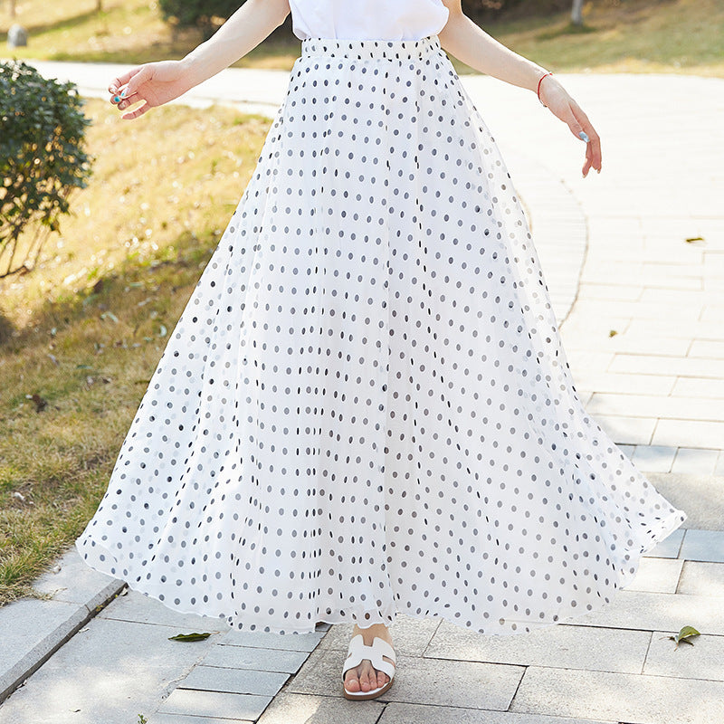 European and American Printed Skirt for Women Amazon 2025 Summer New Casual Seaside Vacation Long Skirt Skirt