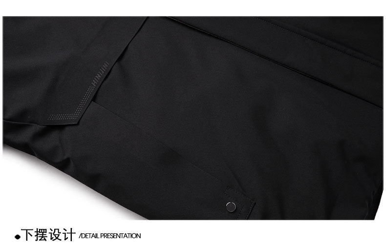 Authentic Men's Cotton Coat for Autumn and Winter, New Trendy Business Casual Loose Hooded Cotton Jacket, Thickened and Warm