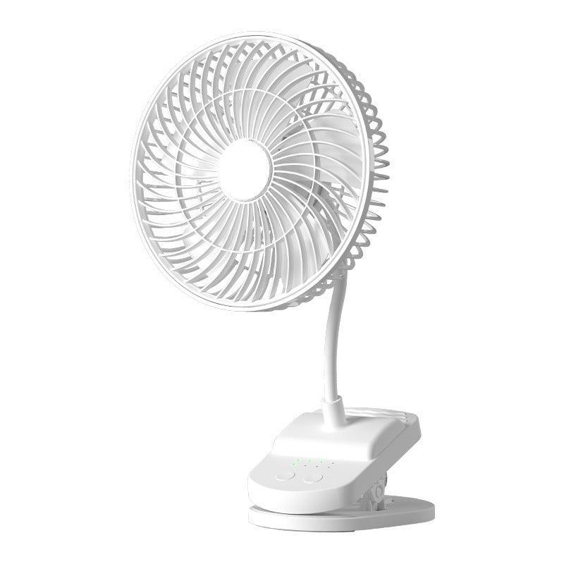 Factory wholesale New USB small fan adjustable speed timing office desktop fan dormitory clip fan one-piece delivery