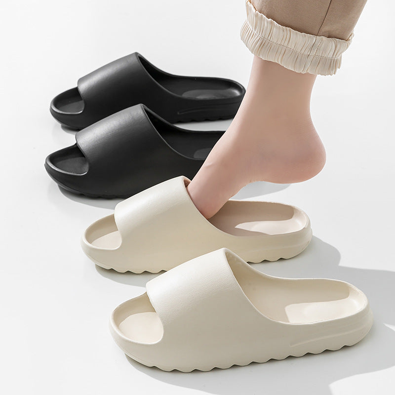 Sandals and Slippers Women's Thick-soled Simple Summer Indoor Silent Soft-soled Bathroom Bath Wear-resistant Couple's Outer Wear Men's Slippers