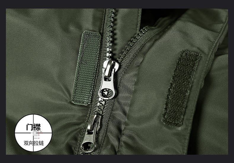 60601 winter pilot cotton-padded coat windproof waterproof loose jacket men's plus size jacket coat