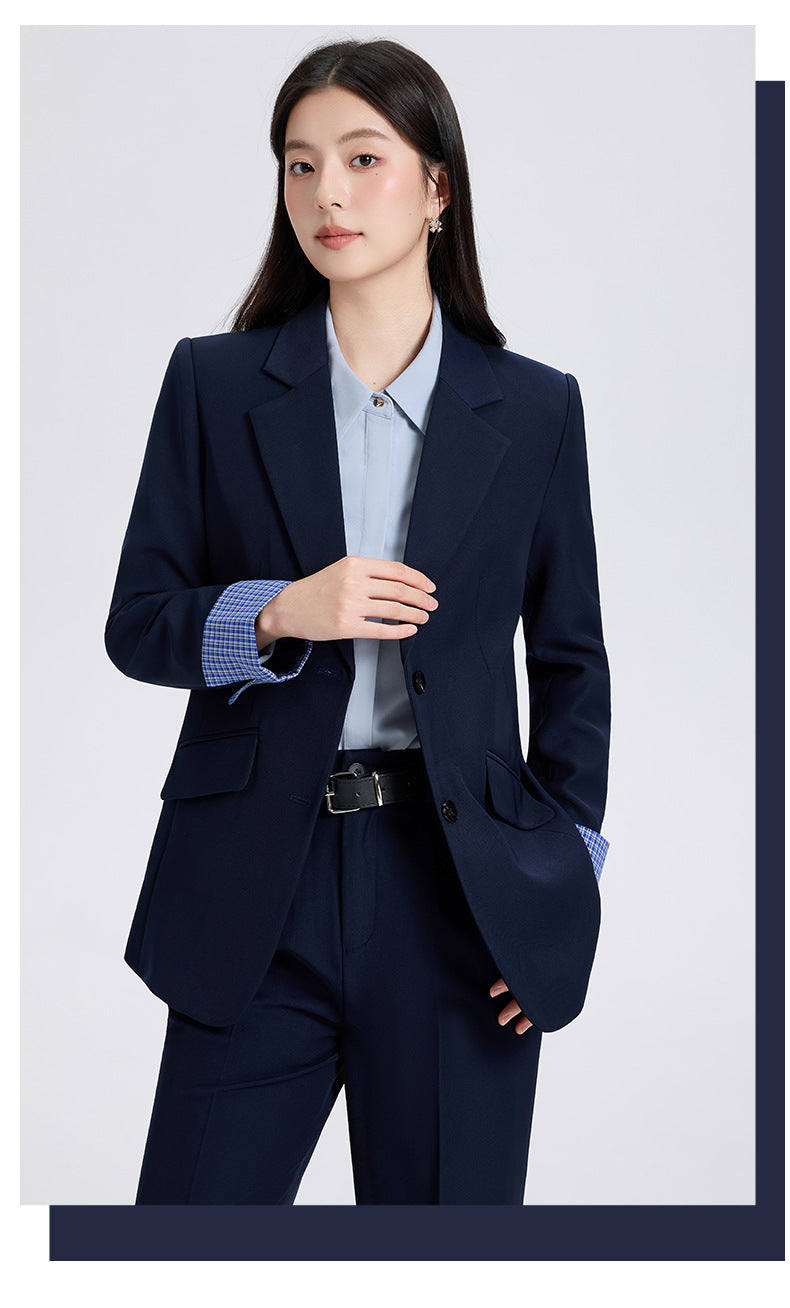 Cross-Border Professional Women's Suit Set, High-End Elegant Business Attire, Sophisticated Look for College Students' Interviews, Formal Suit Jacket