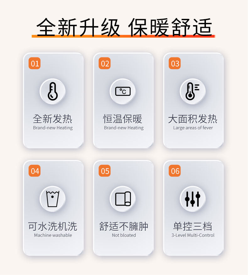 Factory Direct Supply Rechargeable Heated Cotton Jacket for Men, Fleece-Lined Thickened Hooded Coat, Middle-Aged and Elderly Warm Parka