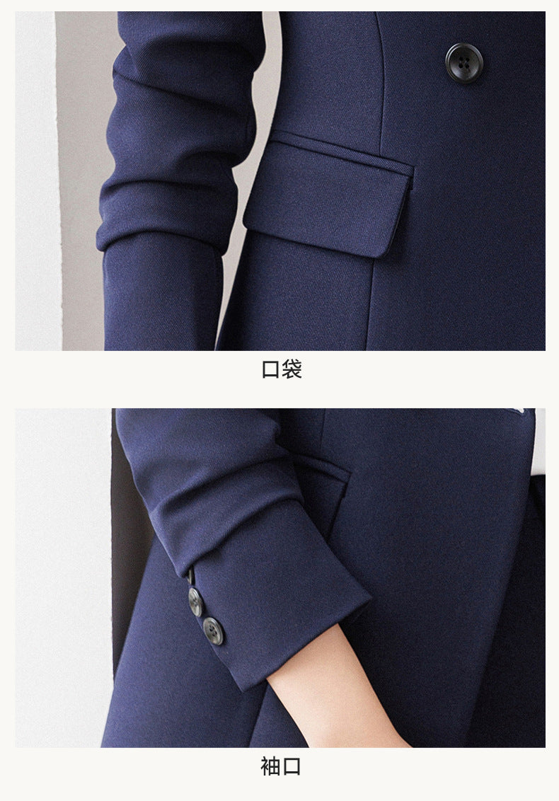Cross-Border Women's Business Suit, Professional Attire for Interviews, College Student Blazer, Hotel High-End Elegant Workwear
