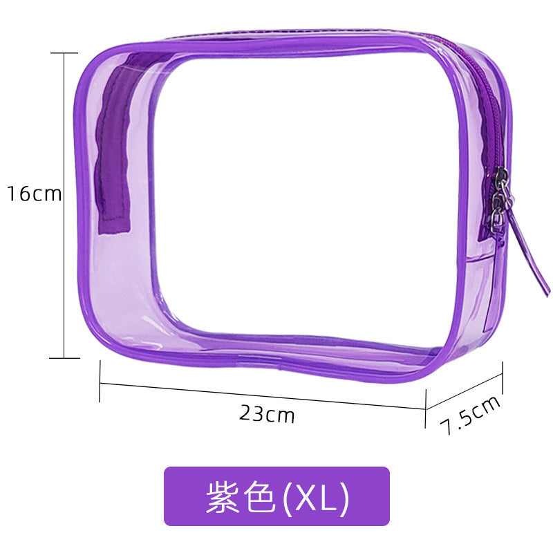 Pvc Toiletry Bag Transparent Cosmetic Bag Portable Storage Bag Large Capacity Travel Toiletry Bag High-End Waterproof
