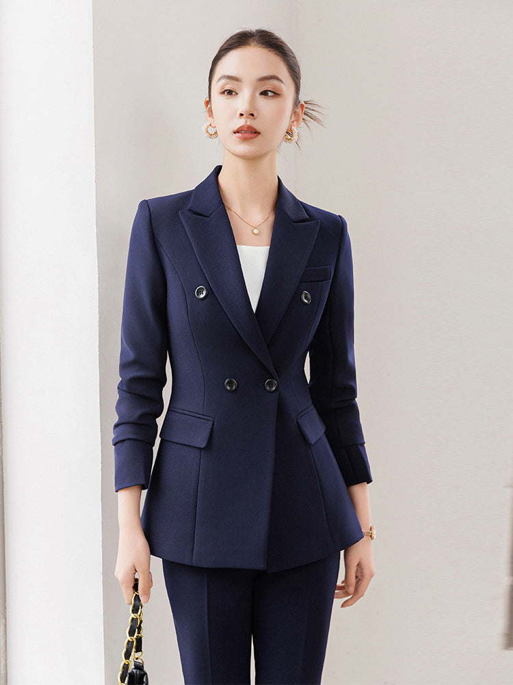 Cross-Border Women's Business Suit, Professional Attire for Interviews, College Student Blazer, Hotel High-End Elegant Workwear