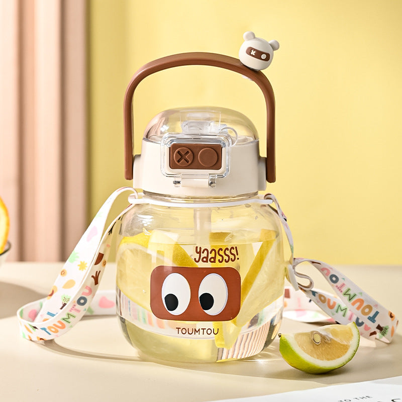 Carefully Selected Popular Children's Sippy Cups, Girls' High-Looking Water Cups, Cute and Portable Summer Cups for Students Going to School