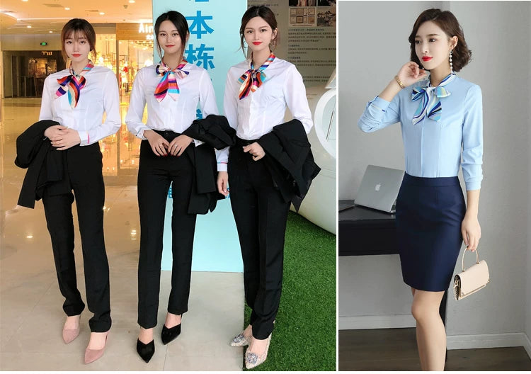 Three-piece suit overalls manager interview formal attire front desk beauty salon business attire bank mobile vest uniform