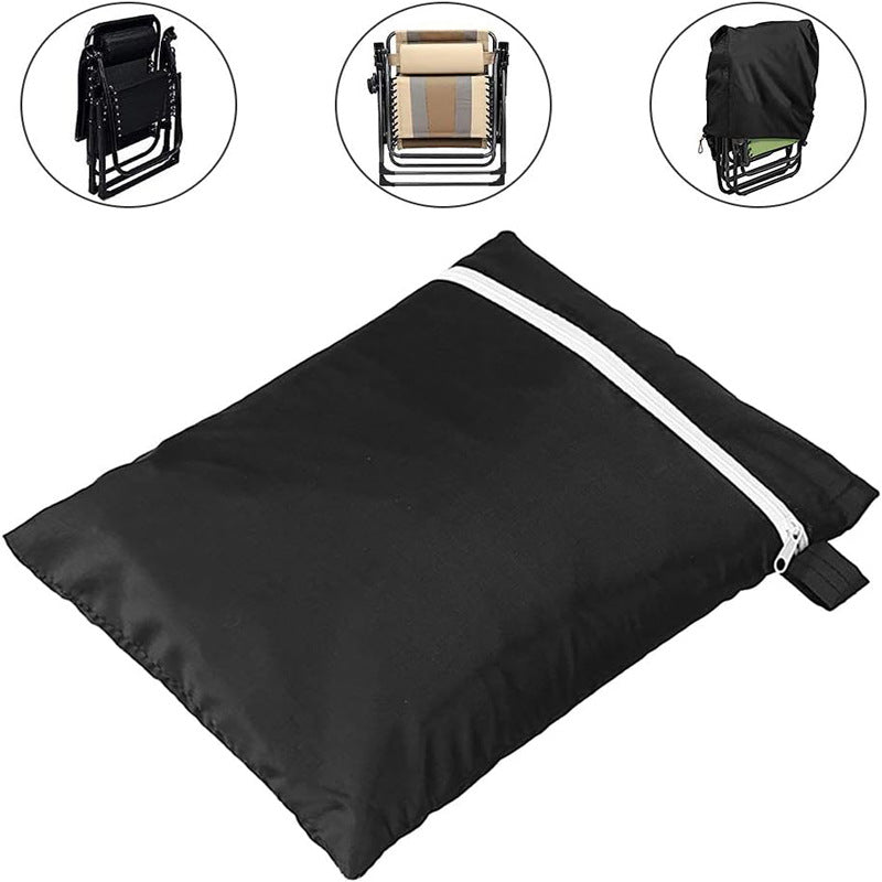 210D Folding Recliner Cover Balcony Garden Courtyard Anti-Blow Dustproof Cover Protective Cover Windproof and Uv Resistant