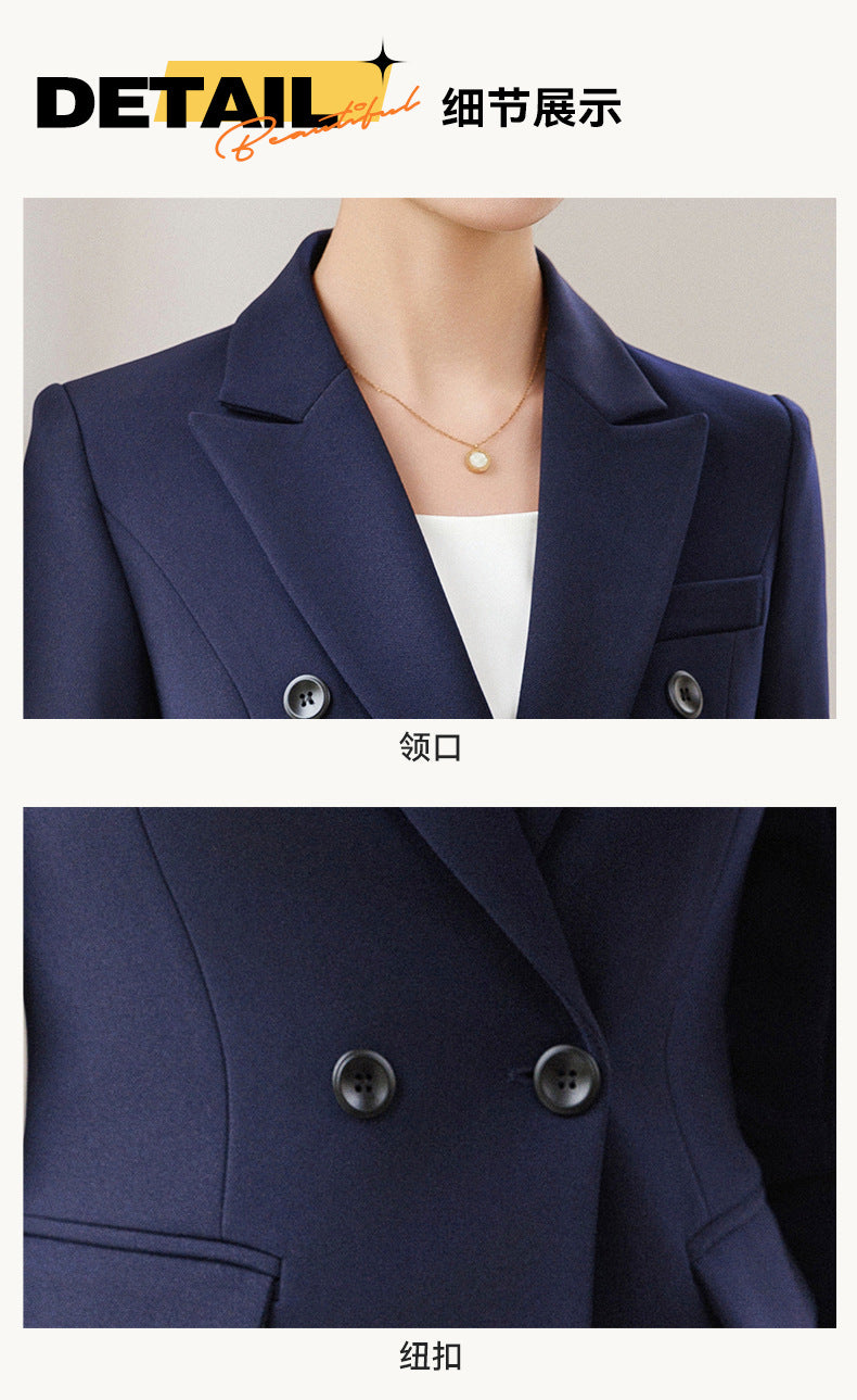 Cross-Border Women's Business Suit, Professional Attire for Interviews, College Student Blazer, Hotel High-End Elegant Workwear