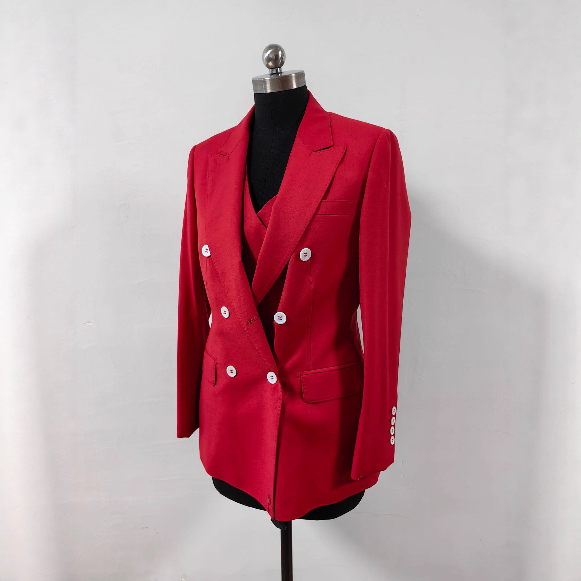 Women's Pants and Jackets Wholesale Red Business Attire Fashion Suits Factory Direct Sales Chinese Style New Chinese Women's Clothing