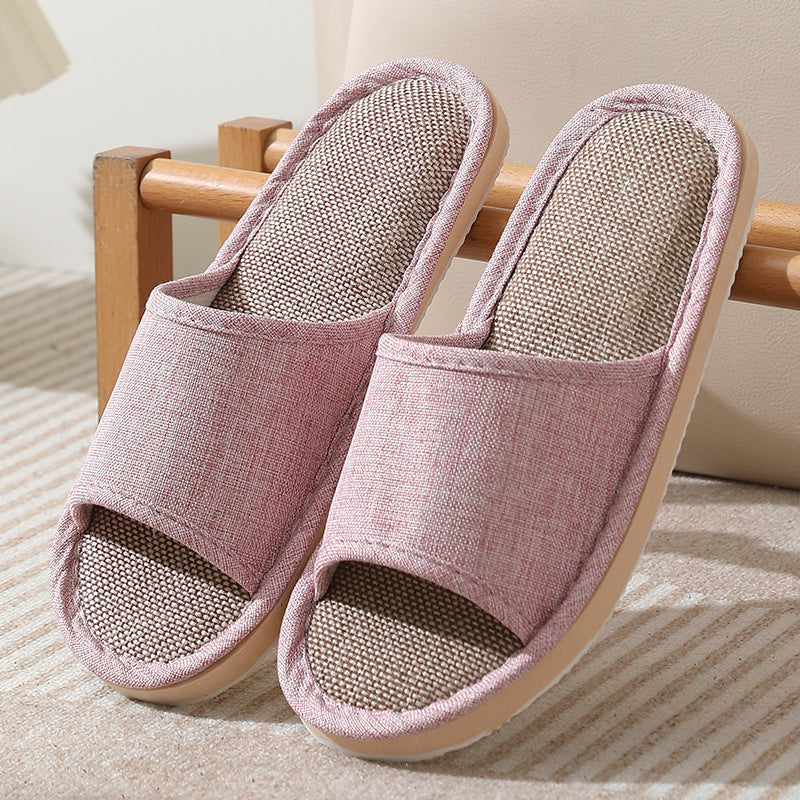 B&B Slippers Linen Hotel Disposable Slippers Beauty Salon Home Couple Men's Thickened Non-Slip Wholesale