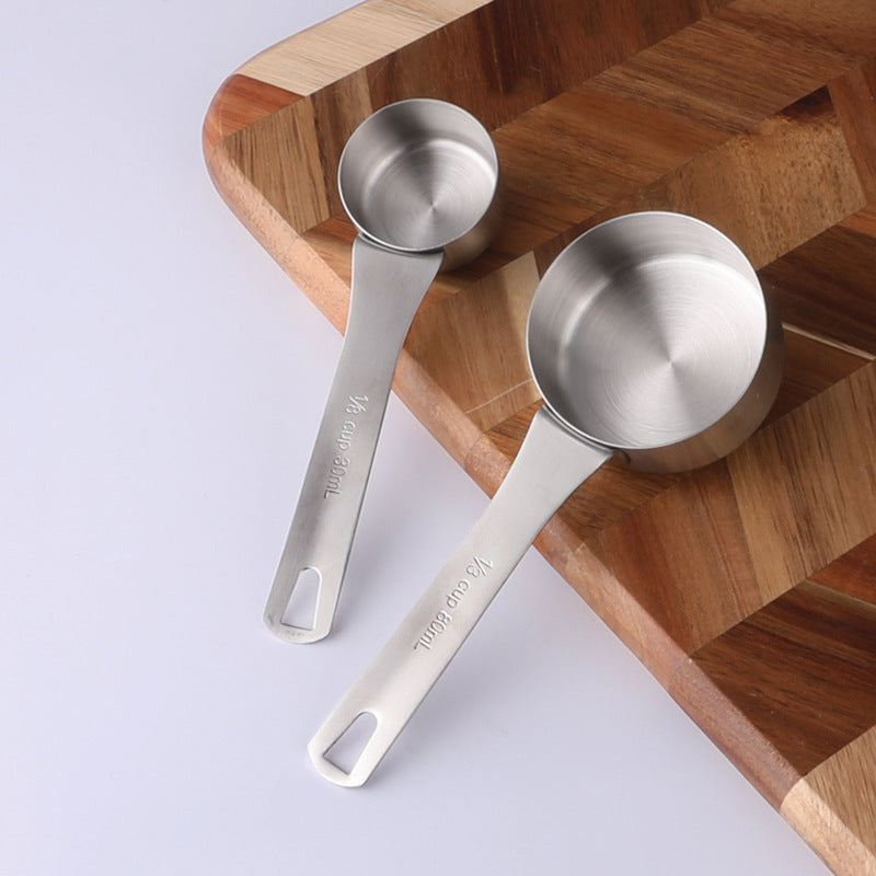 Wow Stainless Steel Large Measuring Spoon Set 15/30/50/60/80/120/160/180/100ml Flats Bottom Measuring Cup