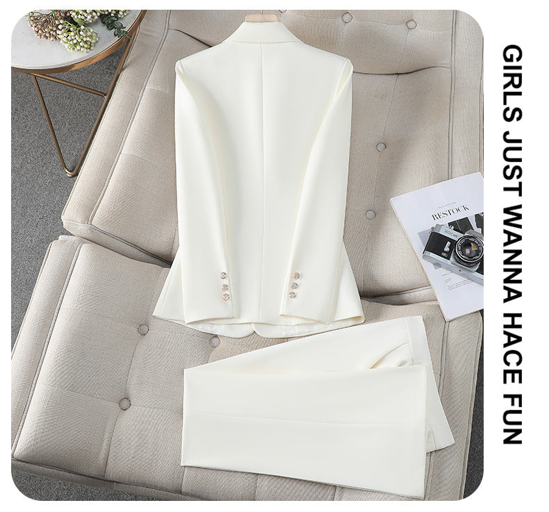 Cross-Border Women's Suit Set, New Autumn Style for College Students, Interview Formal Wear, Elegant Goddess Style Casual Blazer