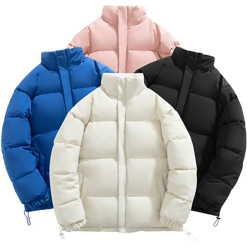 Men's Winter New Cotton Coat with Lamb Fleece, Thickened Couple's Stand Collar Casual Trendy Cotton Jacket Manufacturer