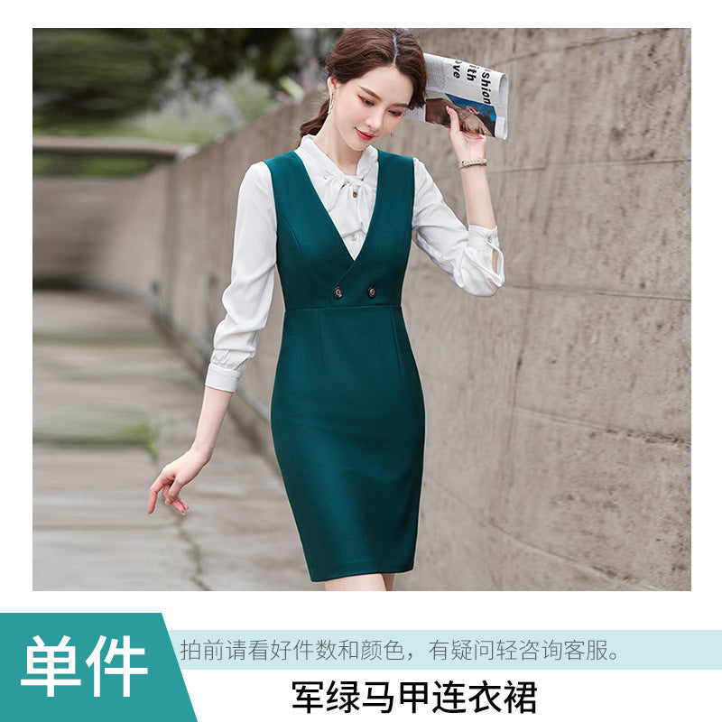 Amazon European and American Cross-Border Popular Commuter Foreign Trade Women's Blazer Professional Pants Dress Two-Piece Suit
