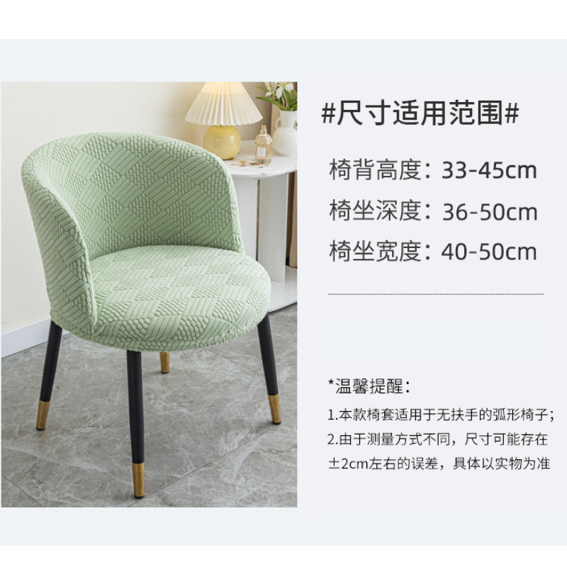 Curved chair cover dressing table dressing table office coffee shop conference semicircle chair cover chopsticks cover cover cloth