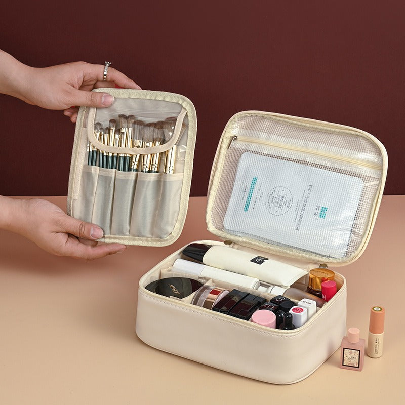 Cross-Border New Products, Split Makeup Bags at Will, Large Capacity, High-End, Multifunctional Cosmetics Storage Bags, Niche Design