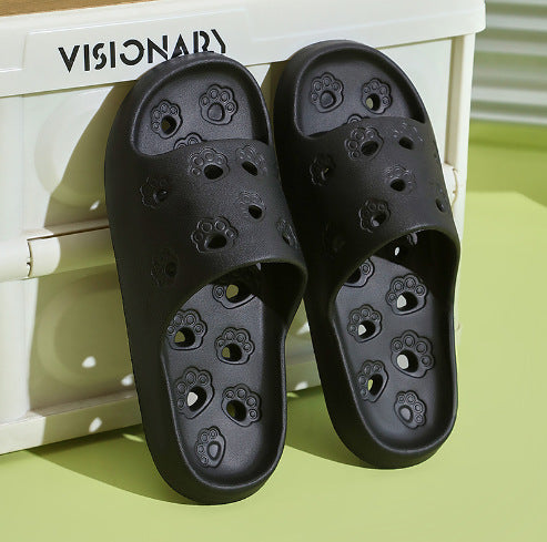 2507 a generation of summer cat claw hollow slippers home indoor leaking bathroom mop factory wholesale cross-border