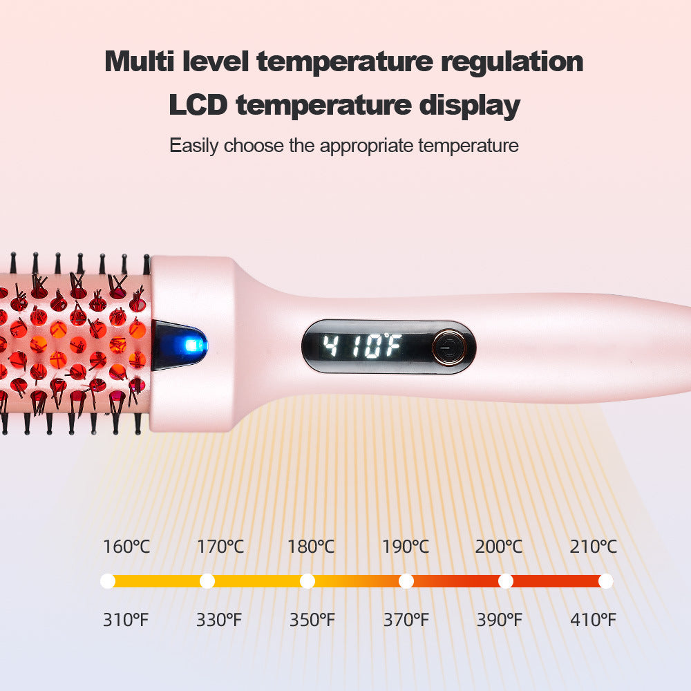 Patented Cross-Border Popular Infrared Curling Comb Straightening Comb Curling Iron Internet Celebrity Short Hair Home Electric Curling Wand