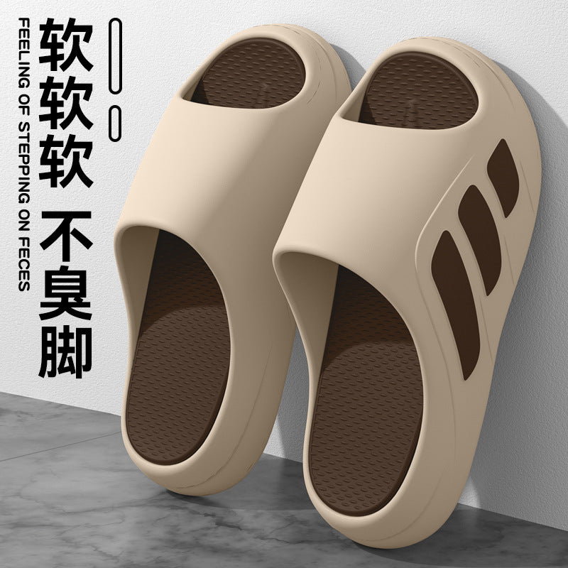 Sports slippers women's summer thick-soled soft-soled home wear non-slip deodorant lovers men's slippers wholesale