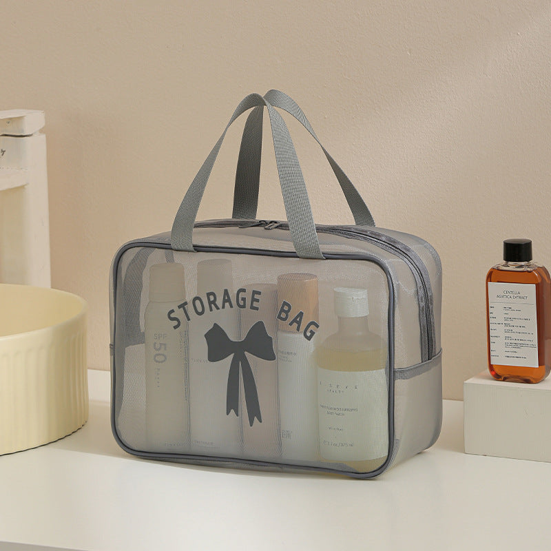 Bath Bag, Satchel Basket, Toiletry Bag, Men's Toothbrush Supplies, Mesh Bath Bag, Travel Swimming Storage, Waterproof