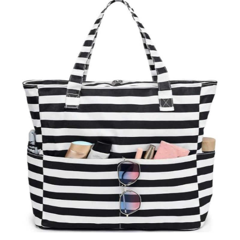Feihong Cross-Border Large-Capacity Beach Bag Amazon New Travel Storage Bag Portable Printed High-Value Storage Bag