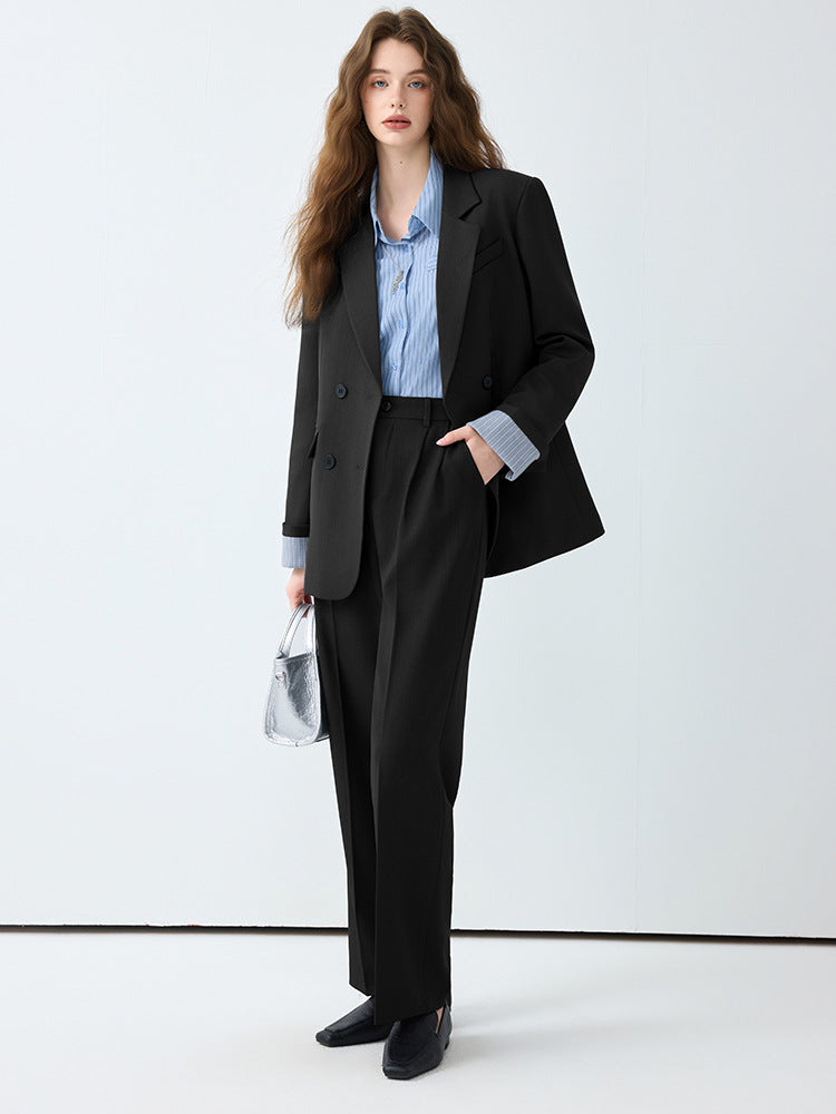 Cross-Border 2025 Blazer for Women Korean Drama Heroine Outfit Professional Formal Suit Casual Black High-End Commuting