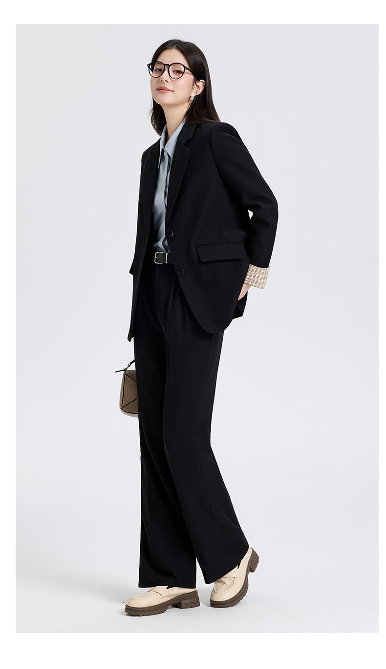 Cross-Border Professional Women's Suit Set, High-End Elegant Business Attire, Sophisticated Look for College Students' Interviews, Formal Suit Jacket