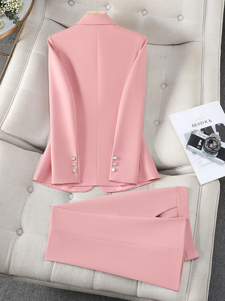 Cross-Border Women's Suit Set, New Autumn Style for College Students, Interview Formal Wear, Elegant Goddess Style Casual Blazer