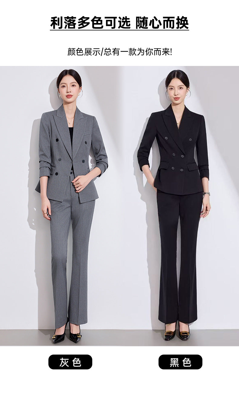 2025 Autumn and Winter Casual Fashion Suit Pants Business Wear Women's Cross-Border Export Pants Suit 6913