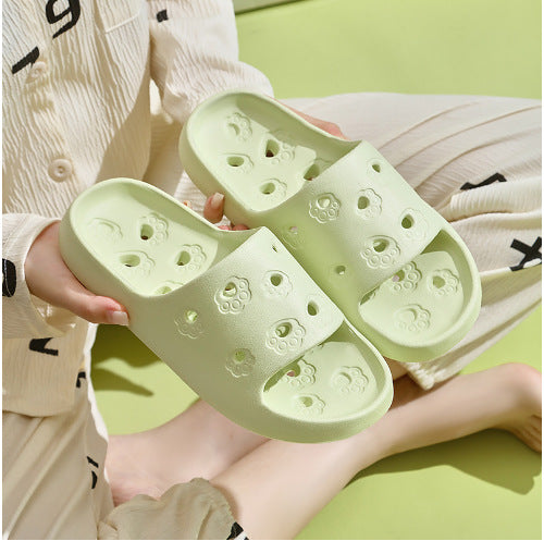 2507 a generation of summer cat claw hollow slippers home indoor leaking bathroom mop factory wholesale cross-border