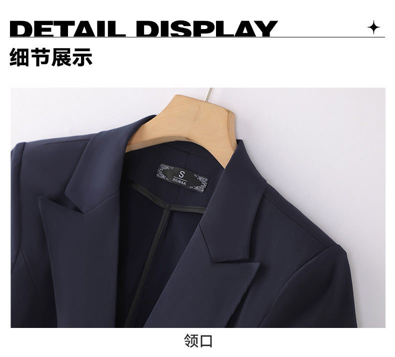 Black Slim Business Suit suit Jacket Female Student Civil Servant Interview Hotel Manager Dress Overalls