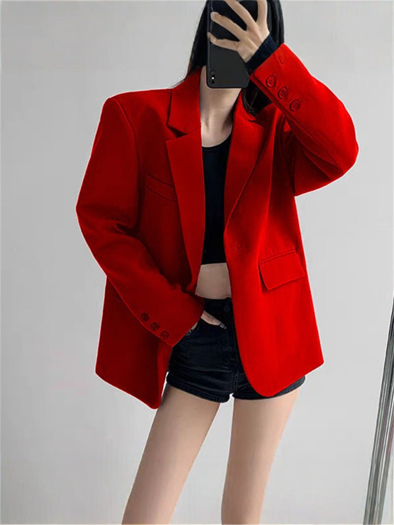 Light Luxury Small Suit for Women, 2026 Spring New Style, Gray Commuter Suit, Niche Design, Elegant Jacket