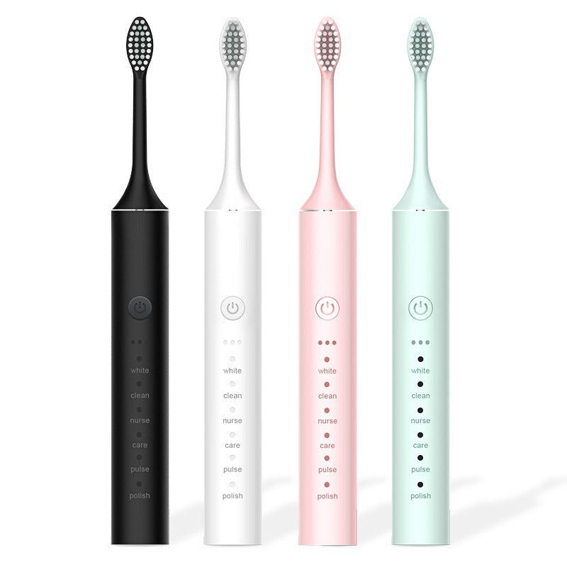Factory wholesale soft bristle toothbrush flusher portable adult children universal ultrasonic electric toothbrush charging