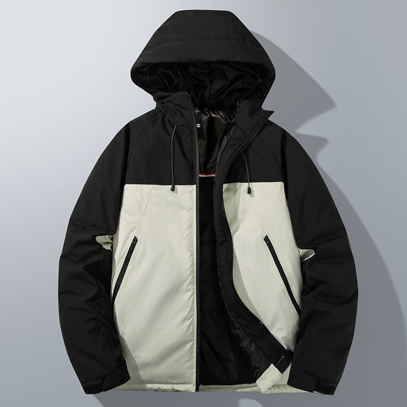 Autumn and Winter New Graphene Cotton Coat Couple's Same Style Windproof Waterproof Loose Casual Hooded Thickened Jacket
