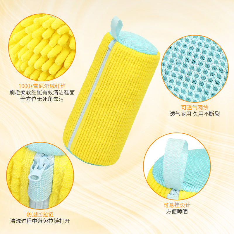 Lazy Person's Magic Tool for Home Machine Washing Shoes, Anti-Deformation High-Efficiency Shoe Cleaning Bag with Multiple Pockets