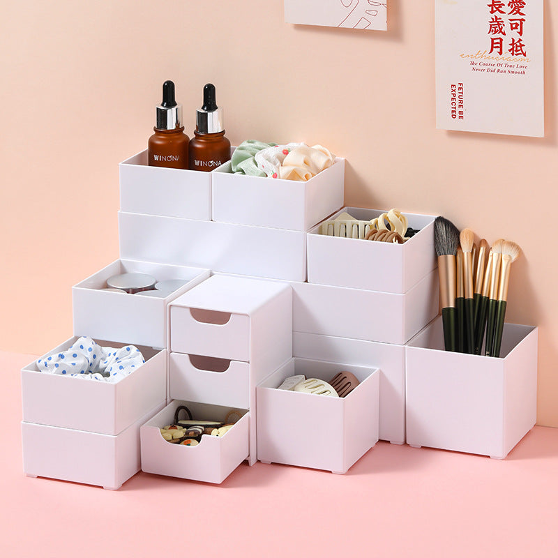 Mirror Cabinet Storage Box Bathroom Cosmetics Storage Rack Dressing Table Skin Care Product Mask Bathroom Desktop Organization Box