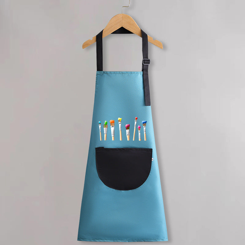 Children's apron painting waterproof antifouling studio cartoon apron big children's kindergarten apron overalls custom logo