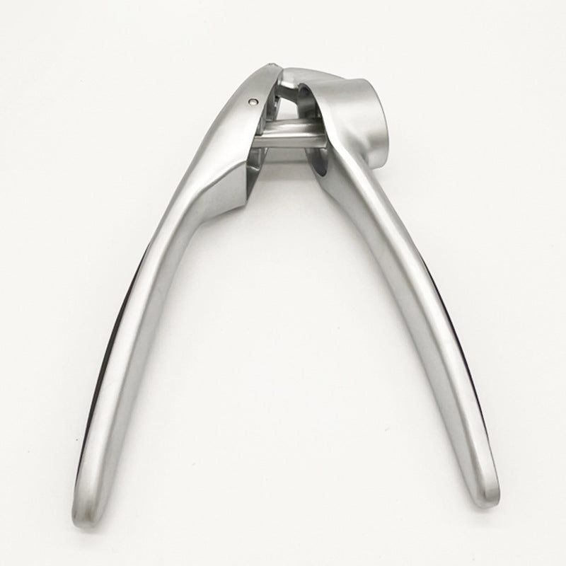 Manual Stainless Steel Zinc Alloy Garlic Press Household Kitchen Multi-Functional Garlic Press Thickeneded Clip and Pinch Garlic Press