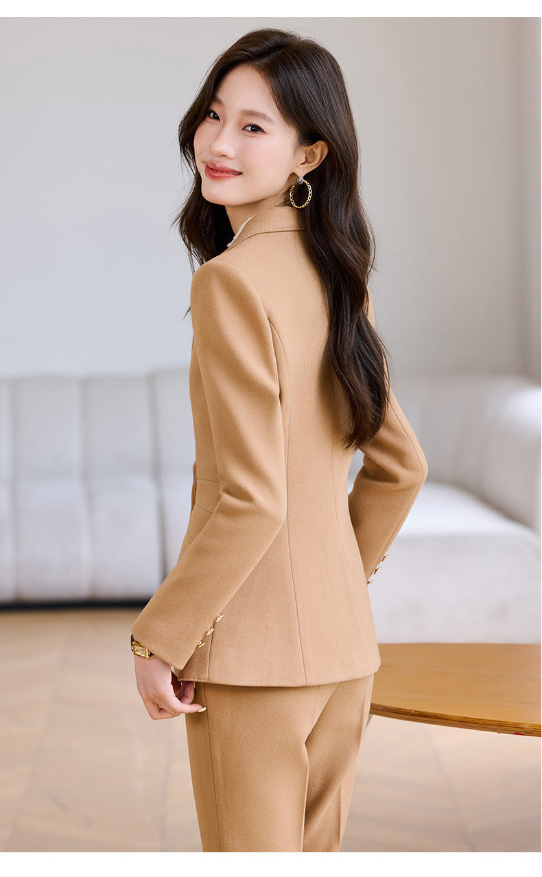 Cross-Border High-End Women's Suit Set, New Style Women's Casual Professional Fashion Elegant Slim-Fit Formal Workwear
