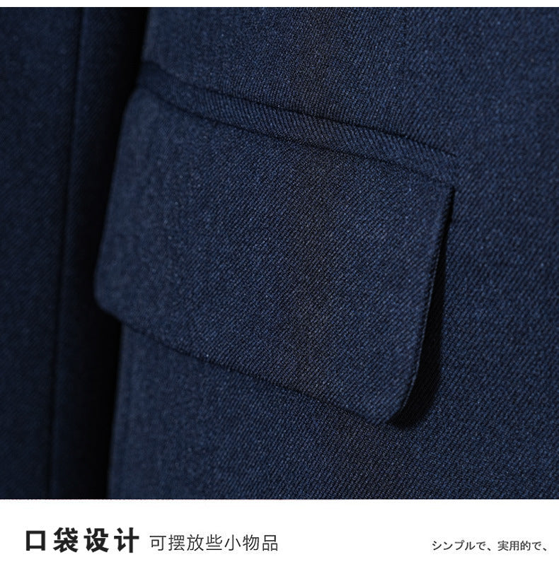 Navy Blue Suit Jacket for Women Spring & Fall 2025 New Casual Korean Style High-End Small Workplace Suit Suit