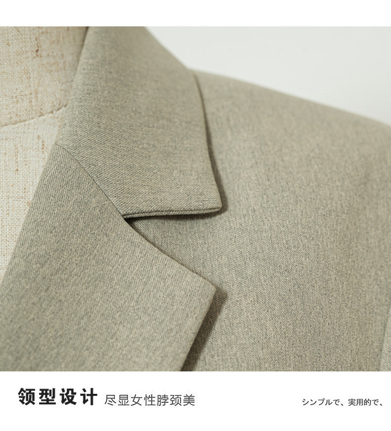 Navy Blue Suit Jacket for Women Spring & Fall 2025 New Casual Korean Style High-End Small Workplace Suit Suit