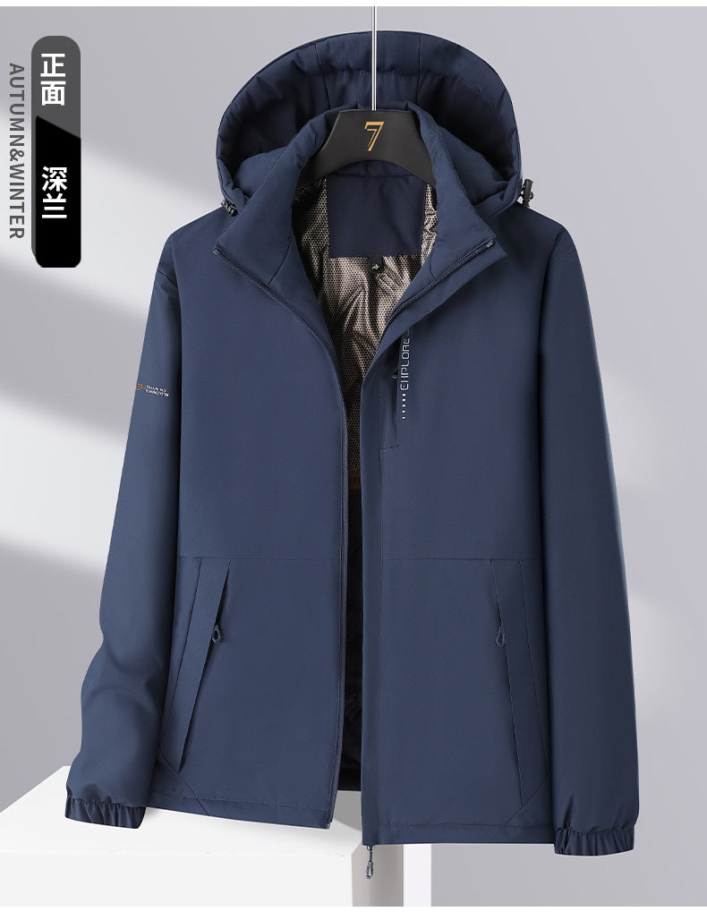 [Cui Wanzhi recommend] Men and women with cotton-padded jacket solid color hooded Joker casual coat couple graphene coat