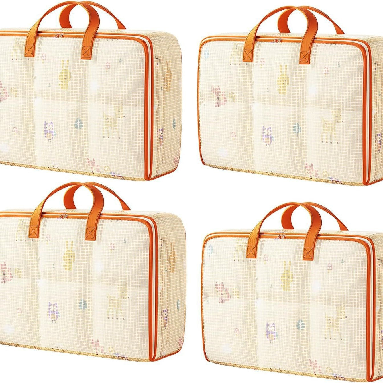 Pvc Mesh Quilt Storage Bag for Clothing, Luggage, Moving Packing Bag, Organizing Bag, Woven Bag, Moisture-Proof and Waterproof