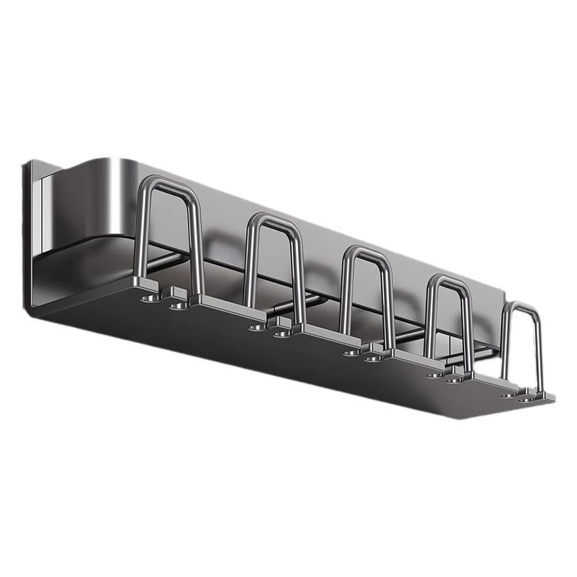 Toothbrush Storage Rack Non-Punch Brush Cup Mouthwash Cup Rack Wall-Mounted Bathroom Household Toothware Hanger