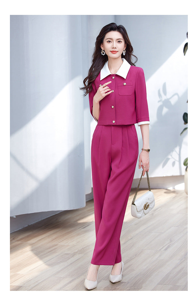 Blazer Women's Spring and Summer 2025 New Elegant Goddess Style Workplace Work Clothing Fashion Professional Suit Suit