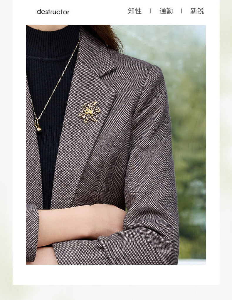 Cross-Border High-End Women's Suit Set, New Autumn Style, Professional Formal Wear, High-End, Elegant, Fashionable Workplace Suit Jacket