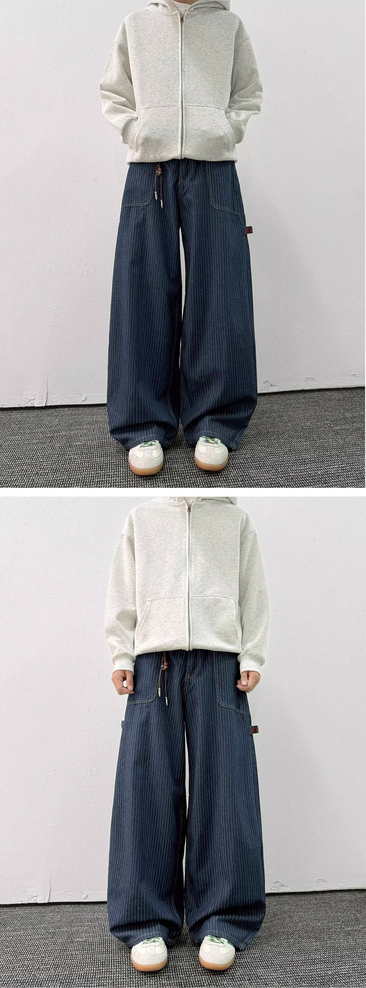 New Trendy Simple Versatile Popular Artistic New Casual Jeans Stylish Lazy Harajuku Japanese Style